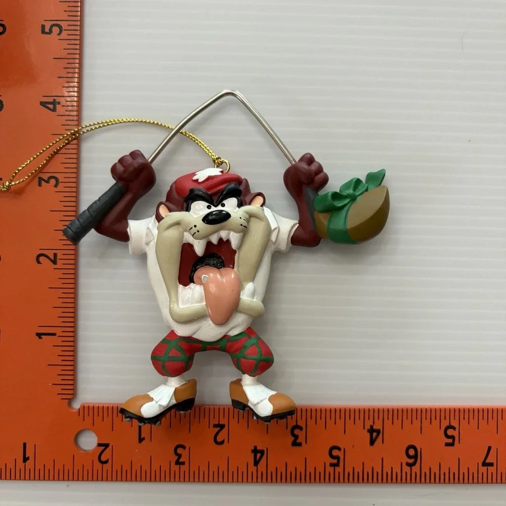 Vintage Looney Tunes Christmas Ornament Golfer Breaking Club